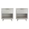 Manhattan Comfort Granville White 1-Drawer Nightstand, 2PK 2-NS-5001 - alternate 7